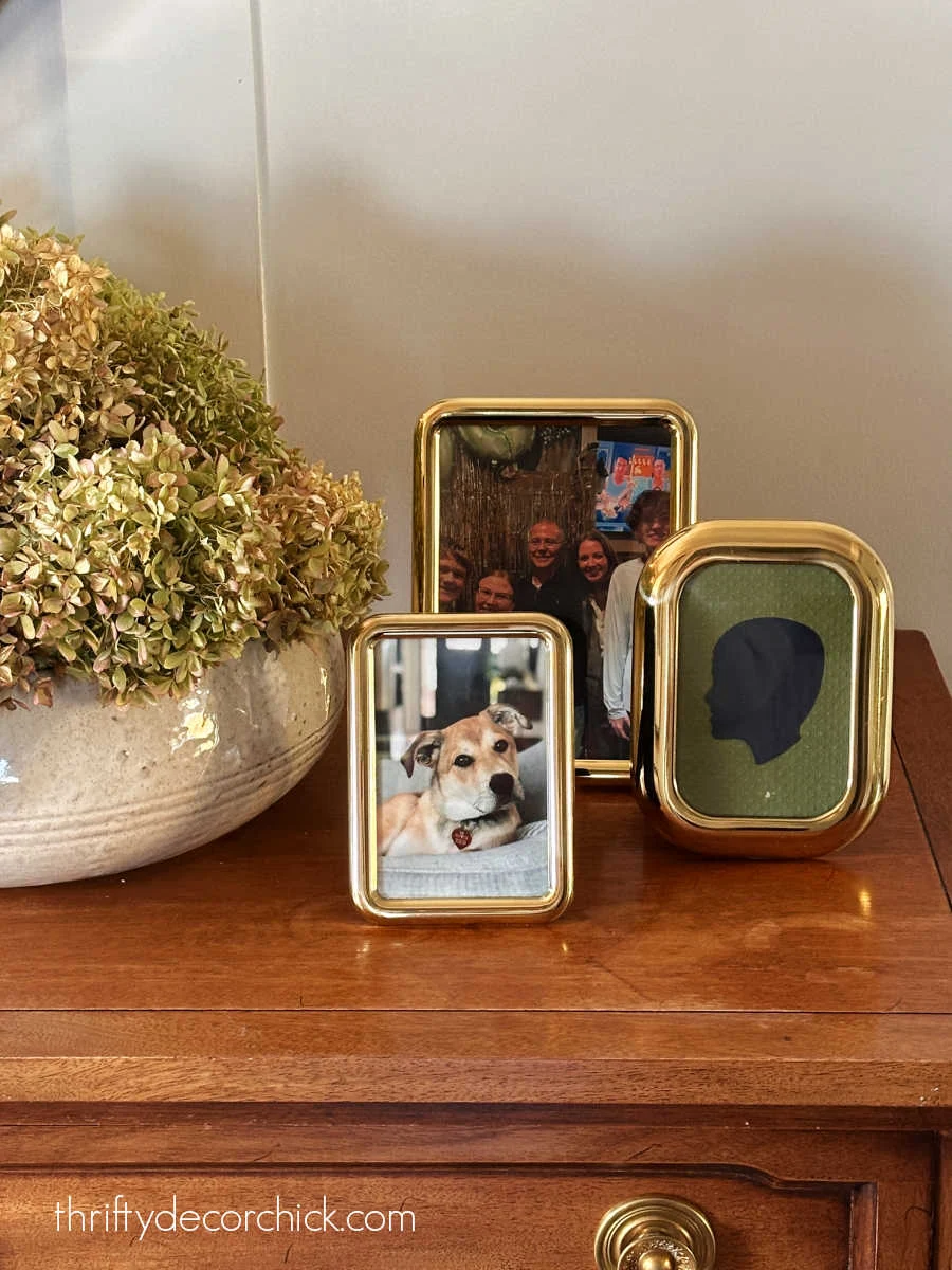 rounded 90's brass frames